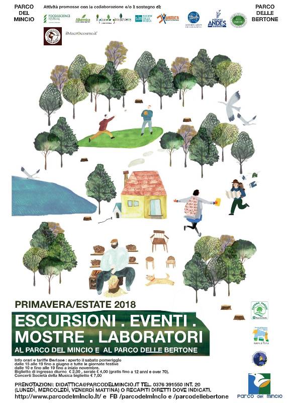 Escursioni ed eventi nel Parco del Mincio e al Parco Bertone 2018