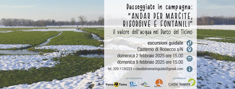 Dom 02 Feb - PR Ticino lombardo - Passeggiate in campagna: andar per marcite, risorgive e fontanili